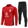 AC Milan Quarter-Zip Sweat de Treino 2025-26 Vermelha