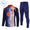 Criança FC Barcelona Quarter-Zip Sweat de Treino 2025-26 Azul