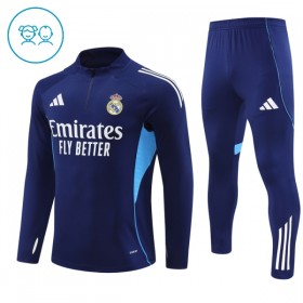Criança Real Madrid Quarter-Zip Sweat de Treino 2025-26 Navy