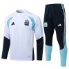 Argentina Quarter-Zip Sweat de Treino 2026-27 Branca