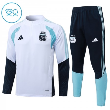 Criança Argentina Quarter-Zip Sweat de Treino 2026-27 Branca