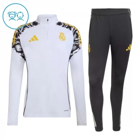 Criança Real Madrid Quarter-Zip Sweat de Treino 2026-27 Branca