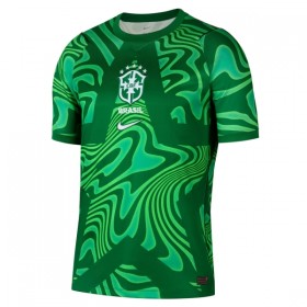 Camisola Brasil Guarda Redes 1º Equipamento Mundial 2026 Verde Manga Curta