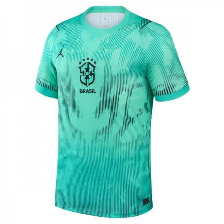 Camisola Brasil Guarda Redes 2º Equipamento Mundial 2026 Verde Manga Curta
