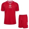 Camisola Dinamarca Criança 1º Equipamento Mundial 2026 Manga Curta