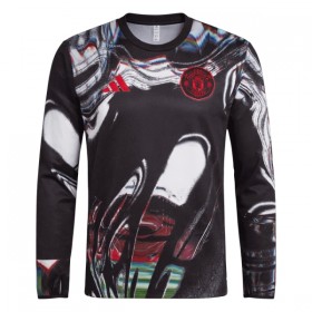 Camisola Manchester United Pre-Match 2025-26 Manga Comprida