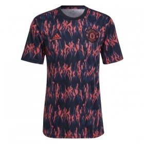 Camisola Manchester United Pre-Match 2025-26 Preta Manga Curta
