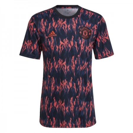 Camisola Manchester United Pre-Match 2025-26 Preta Manga Curta