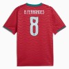 Camisola Portugal B. Fernandes 8 1º Equipamento Mundial 2026 Manga Curta