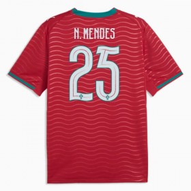 Camisola Portugal Nuno Mendes 25 1º Equipamento Mundial 2026 Manga Curta