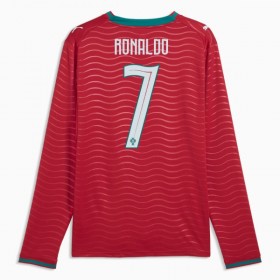 Camisola Portugal Ronaldo 7 1º Equipamento Mundial 2026 Manga Comprida