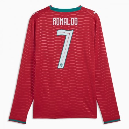 Camisola Portugal Ronaldo 7 1º Equipamento Mundial 2026 Manga Comprida