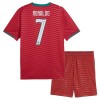 Camisola Portugal Ronaldo 7 Criança 1º Equipamento Mundial 2026 Manga Curta