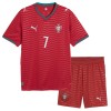 Camisola Portugal Ronaldo 7 Criança 1º Equipamento Mundial 2026 Manga Curta