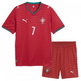 Camisola Portugal Ronaldo 7 Criança 1º Equipamento Mundial 2026 Manga Curta