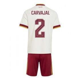 Camisola Espanha Carvajal 2 Criança 2º Equipamento Mundial 2026 Manga Curta