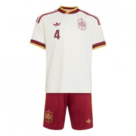 Camisola Espanha Cubarsi 4 Criança 2º Equipamento Mundial 2026 Manga Curta