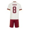 Camisola Espanha Fabian 8 Criança 2º Equipamento Mundial 2026 Manga Curta