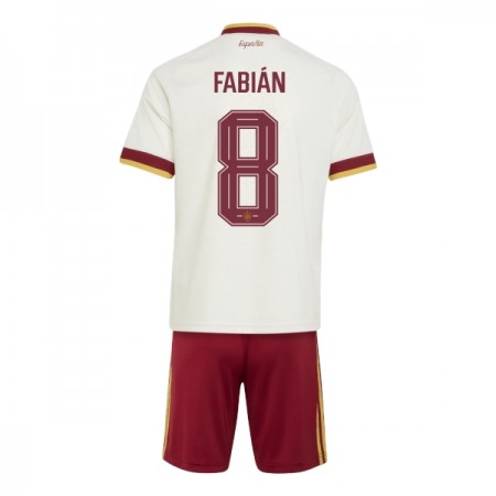 Camisola Espanha Fabian 8 Criança 2º Equipamento Mundial 2026 Manga Curta