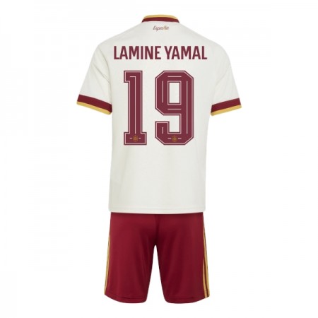 Camisola Espanha Lamine Yamal 19 Criança 2º Equipamento Mundial 2026 Manga Curta