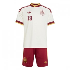 Camisola Espanha Lamine Yamal 19 Criança 2º Equipamento Mundial 2026 Manga Curta