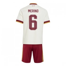 Camisola Espanha Merino 6 Criança 2º Equipamento Mundial 2026 Manga Curta
