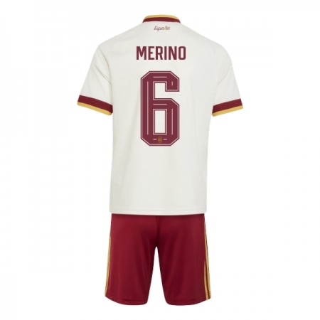 Camisola Espanha Merino 6 Criança 2º Equipamento Mundial 2026 Manga Curta