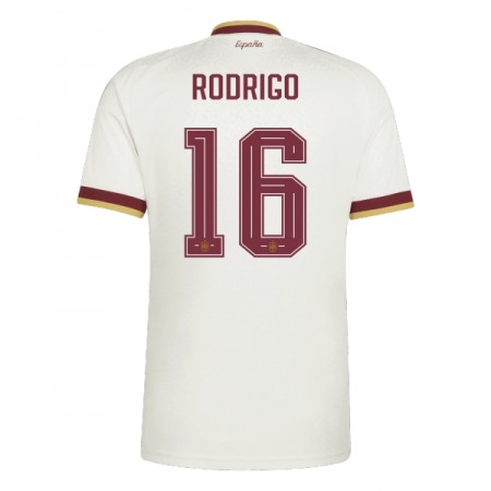 Camisola Espanha Rodrigo 16 2º Equipamento Mundial 2026 Manga Curta