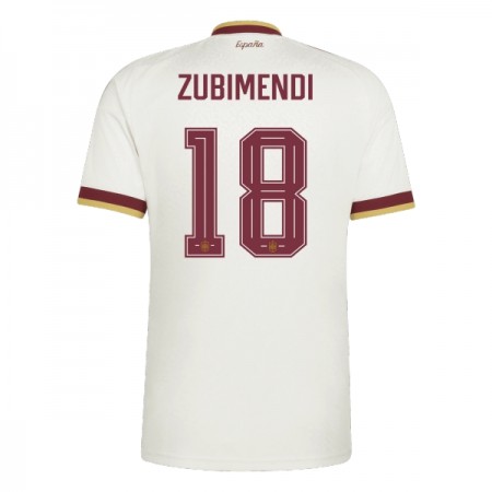 Camisola Espanha Zubimendi 18 2º Equipamento Mundial 2026 Manga Curta