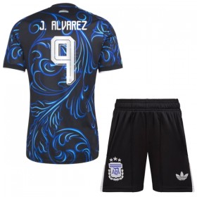 Camisola Argentina J. Alvarez 9 Criança 2º Equipamento Mundial 2026 Manga Curta