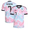 Camisola Bélgica De Bruyne 7 2º Equipamento Mundial 2026 Manga Curta