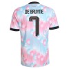 Camisola Bélgica De Bruyne 7 2º Equipamento Mundial 2026 Manga Curta
