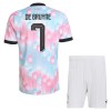 Camisola Bélgica De Bruyne 7 Criança 2º Equipamento Mundial 2026 Manga Curta