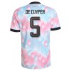 Camisola Bélgica De Cuyper 5 Criança 2º Equipamento Mundial 2026 Manga Curta