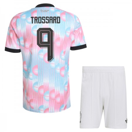 Camisola Bélgica Trossard 9 Criança 2º Equipamento Mundial 2026 Manga Curta