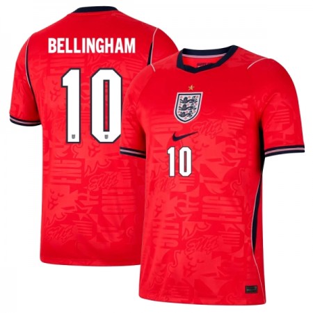 Camisola Inglaterra Bellingham 10 2º Equipamento Mundial 2026 Manga Curta