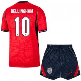 Camisola Inglaterra Bellingham 10 Criança 2º Equipamento Mundial 2026 Manga Curta