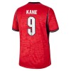 Camisola Inglaterra Kane 9 Criança 2º Equipamento Mundial 2026 Manga Curta