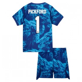 Camisola Inglaterra Pickford 1 Guarda Redes Criança 1º Equipamento Mundial 2026 Manga Curta