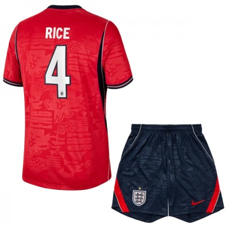 Camisola Inglaterra Rice 4 Criança 2º Equipamento Mundial 2026 Manga Curta