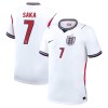 Camisola Inglaterra Saka 7 1º Equipamento Mundial 2026 Manga Curta