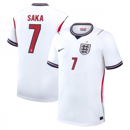 Camisola Inglaterra Saka 7 1º Equipamento Mundial 2026 Manga Curta