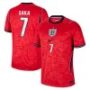 Camisola Inglaterra Saka 7 2º Equipamento Mundial 2026 Manga Curta