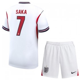 Camisola Inglaterra Saka 7 Criança 1º Equipamento Mundial 2026 Manga Curta