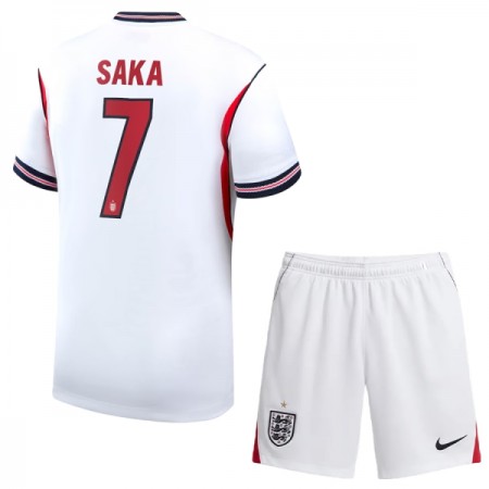 Camisola Inglaterra Saka 7 Criança 1º Equipamento Mundial 2026 Manga Curta