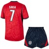 Camisola Inglaterra Saka 7 Criança 2º Equipamento Mundial 2026 Manga Curta