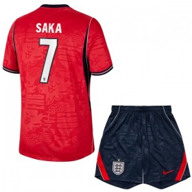 Camisola Inglaterra Saka 7 Criança 2º Equipamento Mundial 2026 Manga Curta