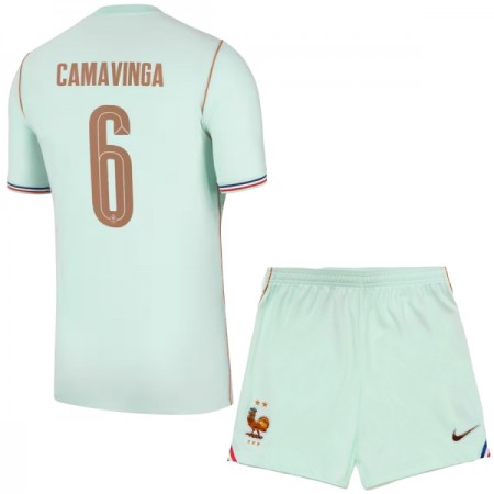Camisola França Camavinga 6 Criança 2º Equipamento Mundial 2026 Manga Curta