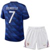 Camisola França O. Dembele 7 Criança 1º Equipamento Mundial 2026 Manga Curta