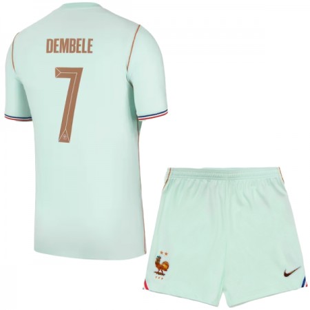 Camisola França O. Dembele 7 Criança 2º Equipamento Mundial 2026 Manga Curta